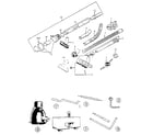 Kirby D-80 attachments, hose, hose ends, tools diagram
