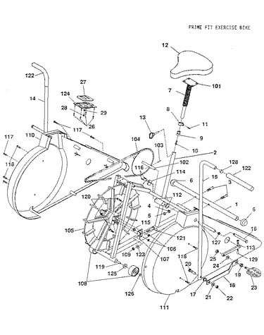 Prime fit exercise bike