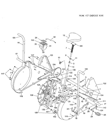Prime fit exercise bike