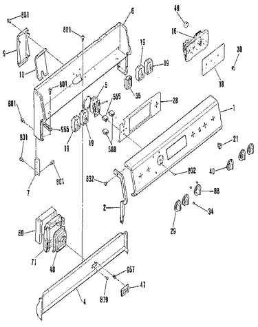 Backguard section