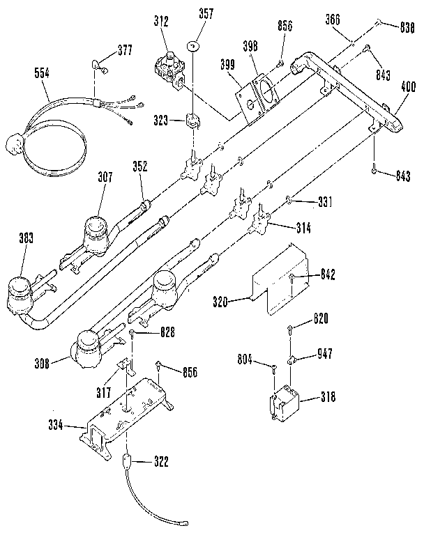 Burner section