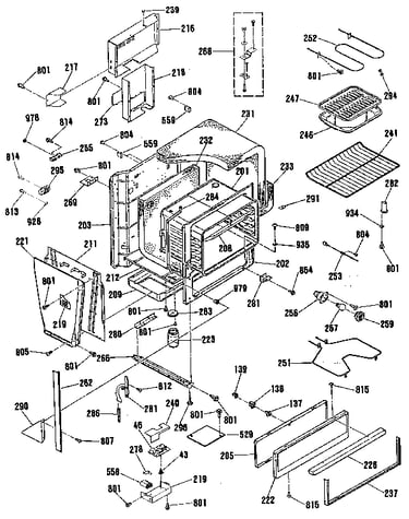Oven body section