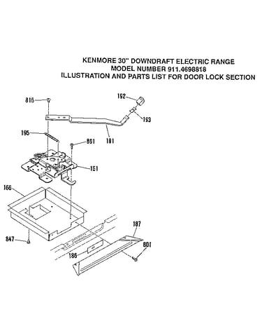 Door lock section