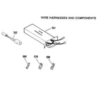 Kenmore 9114698898 wire harnesses and components diagram