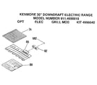 Kenmore 9114698898 opt elec grill mod kit 4998640 diagram