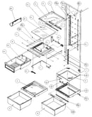 Refrigerator shelving and drawers
