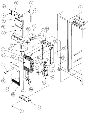 Evaporator and air handling
