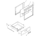 Whirlpool RF302BXXQ1 door and drawer diagram