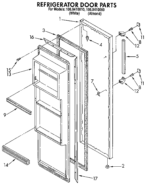 Refrigerator door