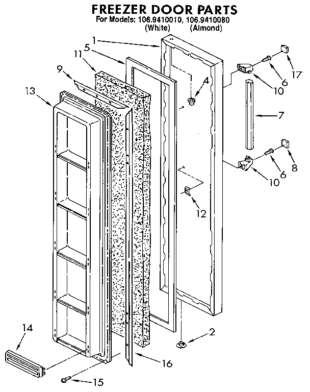 Freezer door