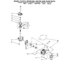 Kenmore 11082870830 brake, clutch, gearcase, motor and pump diagram