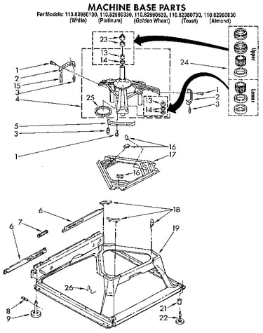 Machine base