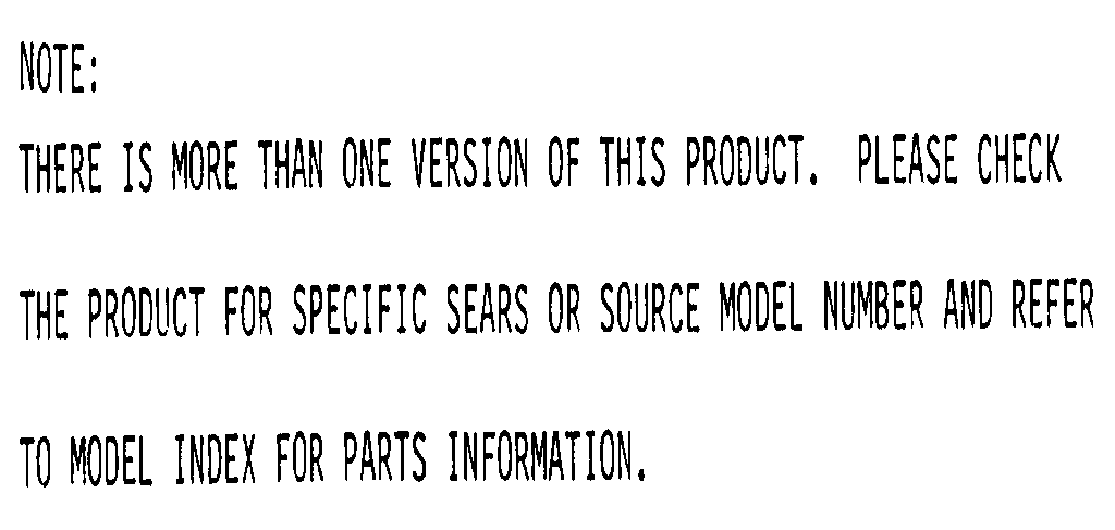 Model notes