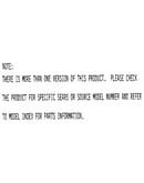 Model notes
