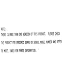 Model notes