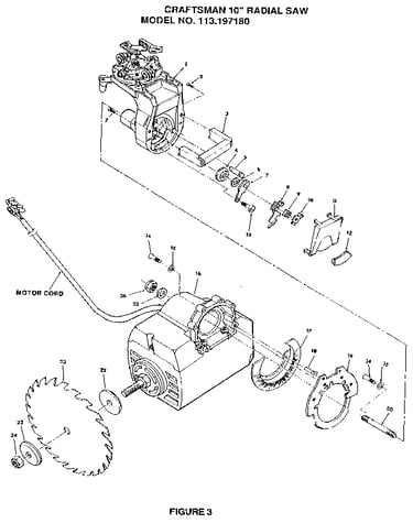 Figure 3 - yoke and motor assembly