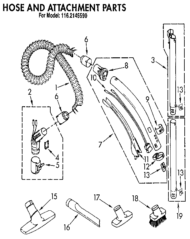 Hose and attachment