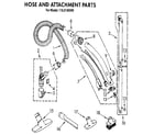 Kenmore 1162143590 hose and attachment diagram