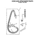 Kenmore 1163116490 hose and attachment diagram