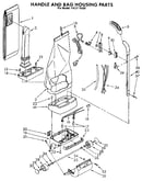 Handle and bag housing