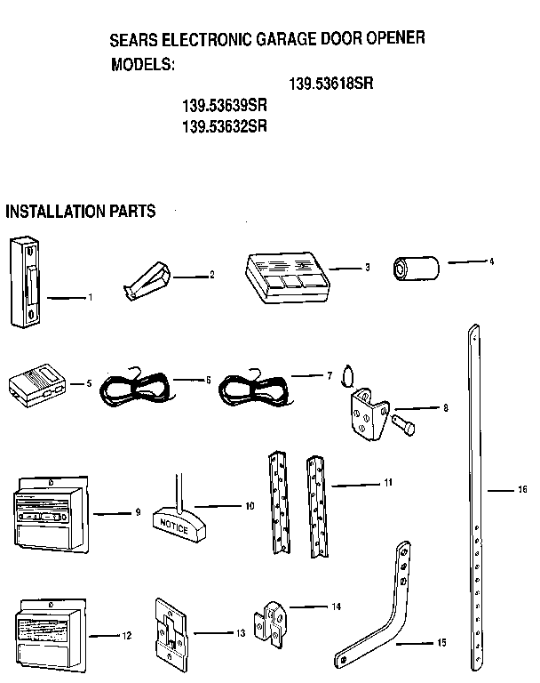 Installation parts