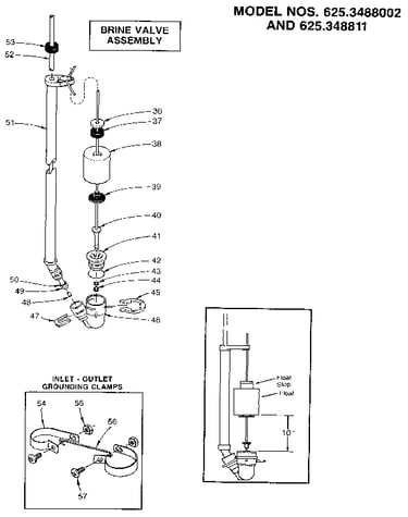 Brine valve assembly