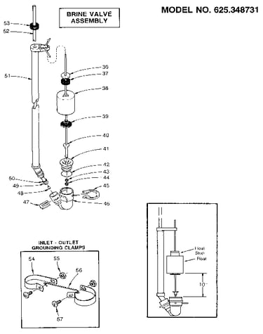 Brine valve assembly