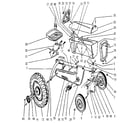 Sears 86032 TRACTOR replacement parts diagram