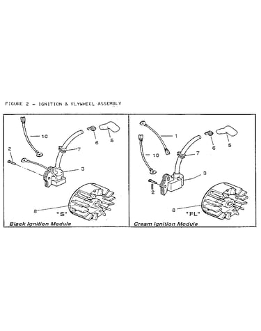 Figure 2 - ignition & flywheel assembly