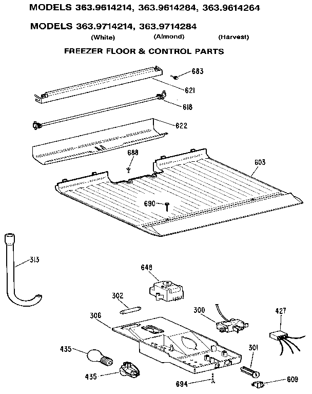 Freezer floor & control