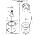 Kenmore 11092060110 agitator, basket and tub diagram