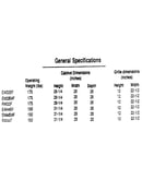 General specifications