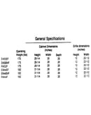 General specifications