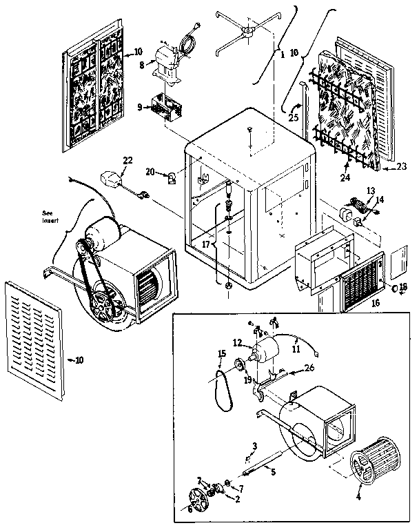 Window view evaporative air coolers