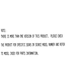 Model notes