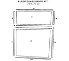 Kenmore 2247113 black glass panel kit 224.7113 diagram