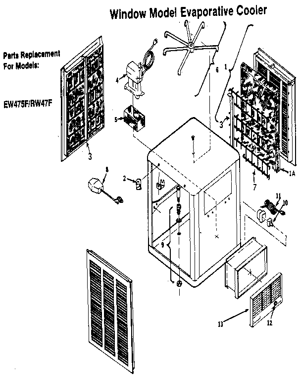 WINDOW MODEL EVAPORATIVE COOLER