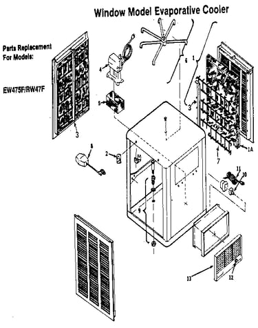 Window model evaporative cooler