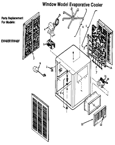 Window model evaporative cooler