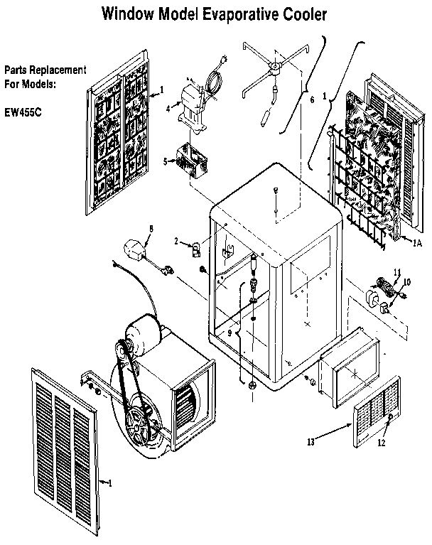 Window model evaporative cooler