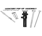 Pop-Up Parts LAVATORY lavatory pop-up assembly diagram