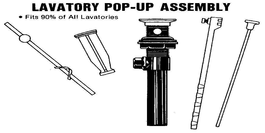 Lavatory pop-up assembly