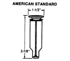 Pop-Up Parts LAVATORY american standard diagram