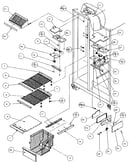 Freezer shelving and refrigerator light
