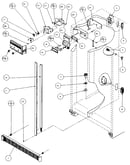 Refrigerator/freezer controls and cabinet