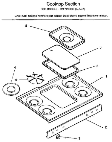 Cooktop section