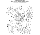 Kenmore 9114628813 oven body section diagram
