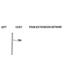 Opt vert trim extension 8078690