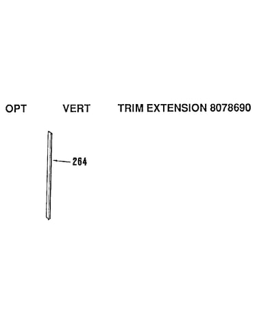 Opt vert trim extension 8078690