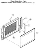 Upper oven door